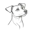 jack russell terrier tattoo design idea