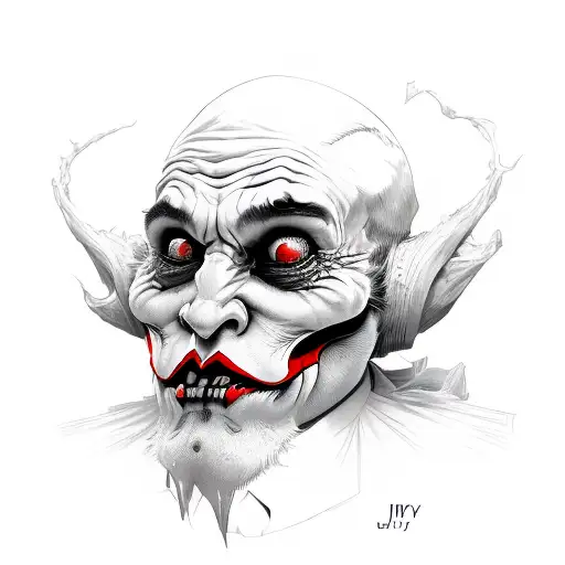 Jester joker covidshow tattoo design idea