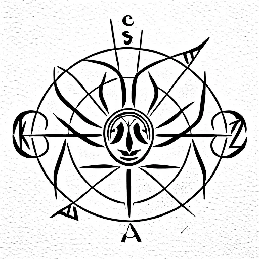 leo zodiac sign combined with scorpion zodiac sign tattoo design idea