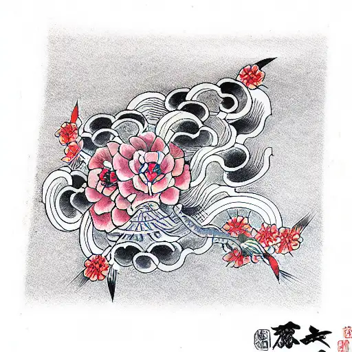 Asuka tattoo design idea