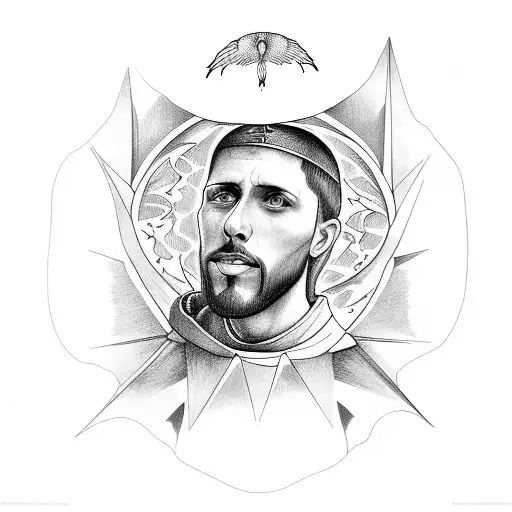 francis of assisi tattoo design idea