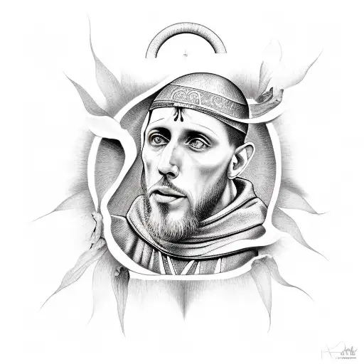 francis of assisi tattoo design idea
