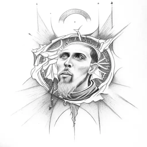 francis of assisi tattoo design idea