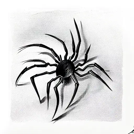 Spider tattoo design idea