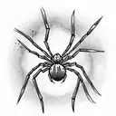 Spider tattoo design idea