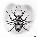 Spider tattoo design idea