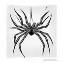 Spider tattoo design idea