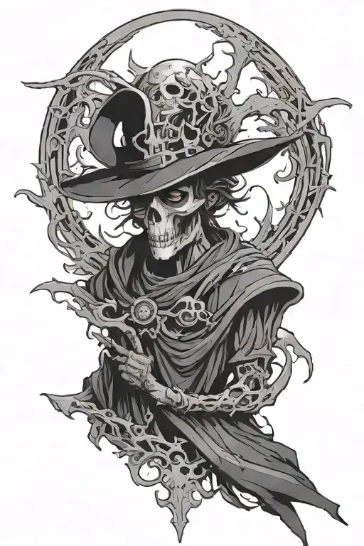 Necromancer  tattoo design idea