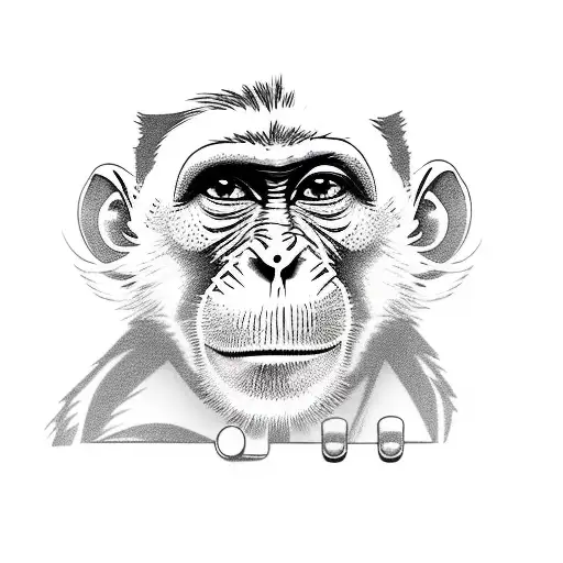 Monkey on scooter, programmer tattoo design idea