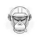 Monkey on scooter, programmer tattoo design idea