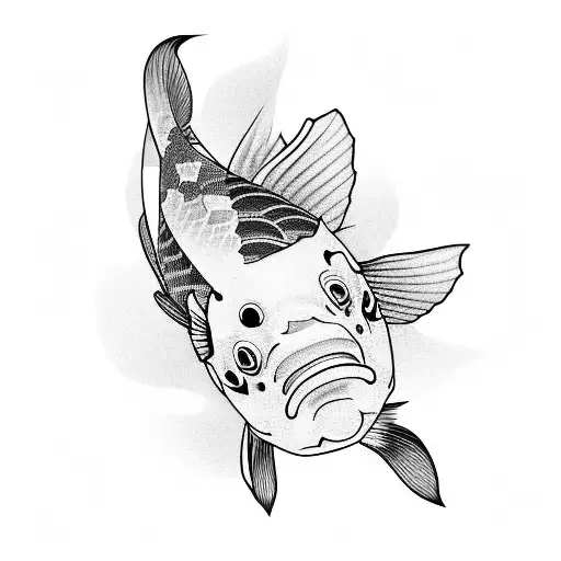 Koi Fish, Japanese Style,  tattoo design idea