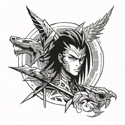 gon and kilua hunter x tattoo design idea