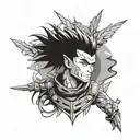 gon and kilua hunter x tattoo design idea