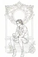 waiting Everybody's watching Even patience success  tattoo design idea