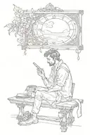 waiting Everybody's watching Even patience success  tattoo design idea