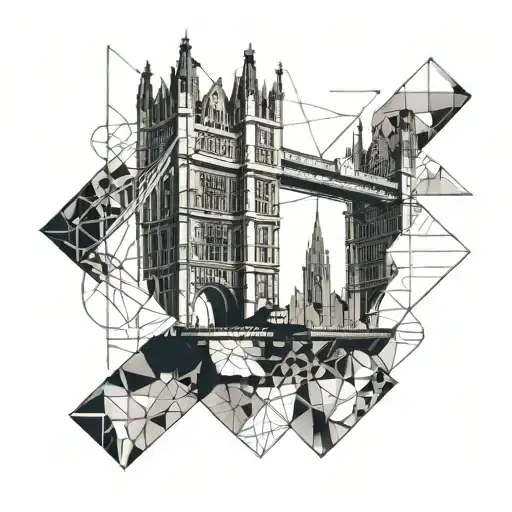 london bridge tattoo design idea