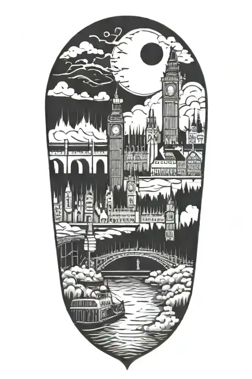 london, new york, salt lake tattoo design idea