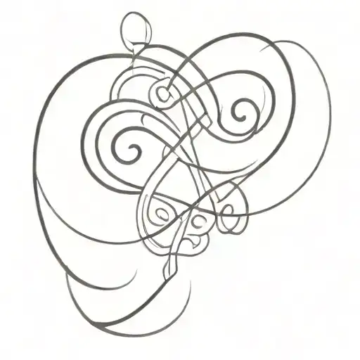 infinity symbol with names Stanley and Jasmine tattoo design idea