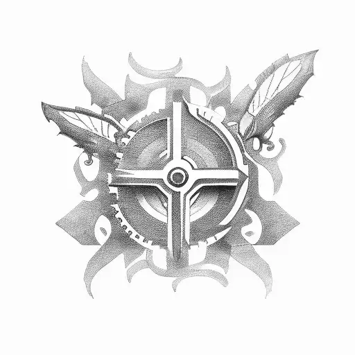 cog tattoo design idea