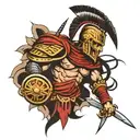 sparta warrior tattoo design idea