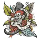 Risk Rich tattoo design idea