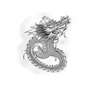 Dragon, Samurai tattoo design idea