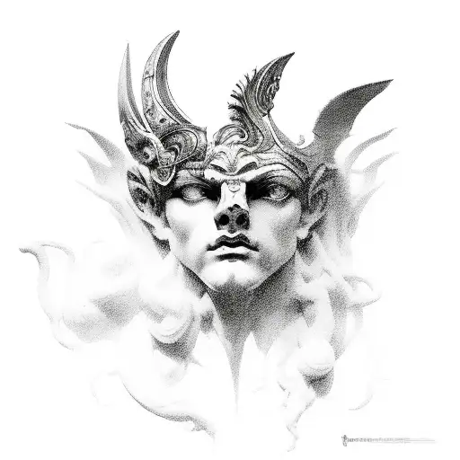 perseus mythology tattoo design idea