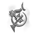 hammer and sickle tattoo design idea
