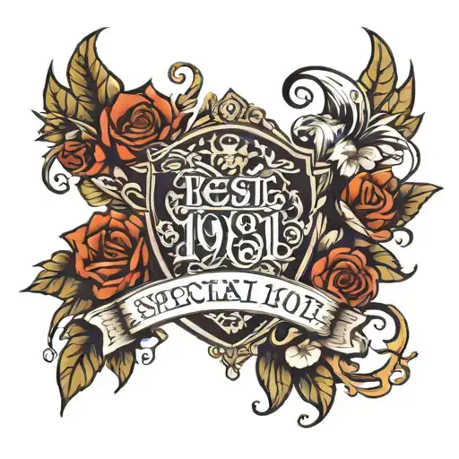 EST 1991 special date tattoo design idea