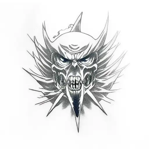 levy attack on titan sword face coming out of it  tattoo design idea