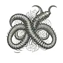 centipede tattoo design idea