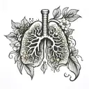 lungs tattoo design idea