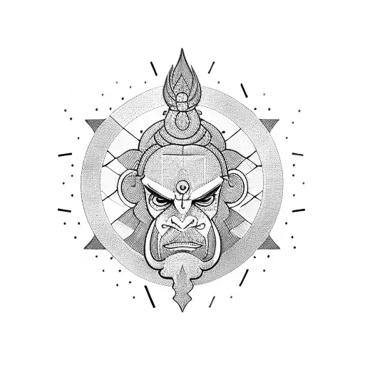 A portrait of Lord Shiv surrounded by business charts and graphs tattoo design idea