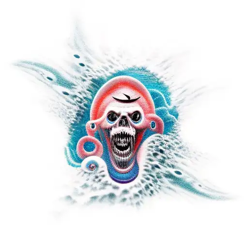 Scary Ocean tattoo design idea