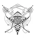 kite tattoo design idea