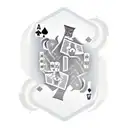 A new-school design of a video game controller morphing into a deck of cards tattoo design idea