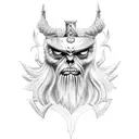 Odin e os corvos  tattoo design idea