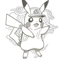 Pikachu, Ash Ketchum, Naruto, Eren Jäger, Rimuru Tempest, Smoking Weed tattoo design idea