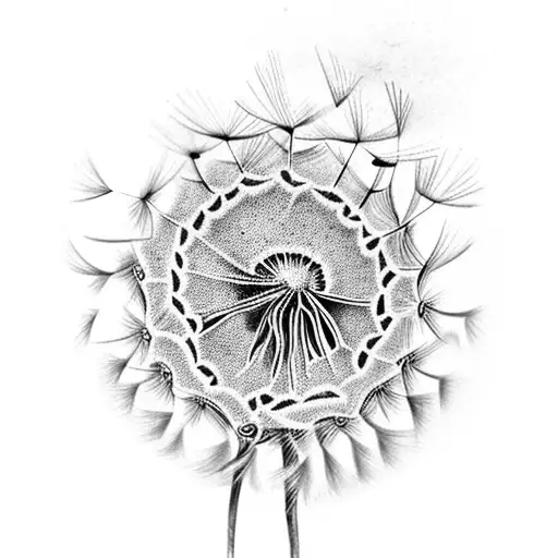 Dandelion tattoo design idea