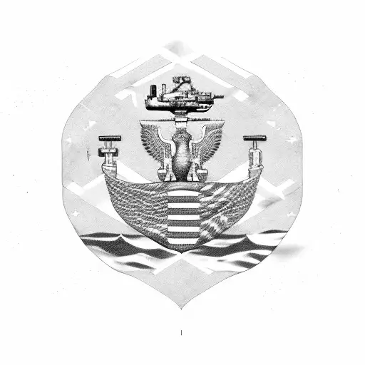 us navy deployment Syria supply officer tattoo design idea