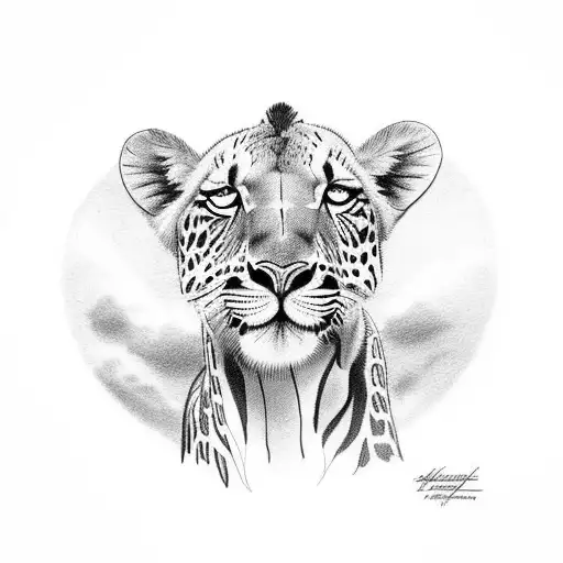 african tattoo savannah safari wildlife tattoo design idea