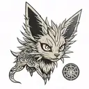 Pokemon Jolteon eyes tattoo design idea