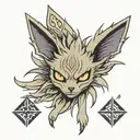 Pokemon Jolteon eyes tattoo design idea