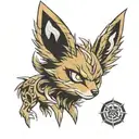 Pokemon Jolteon eyes tattoo design idea