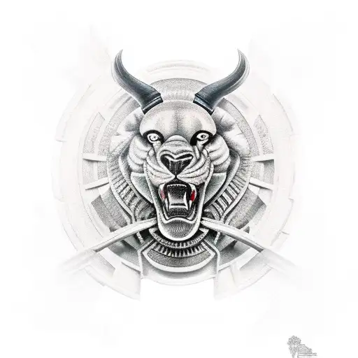 gladiator tattoo design idea