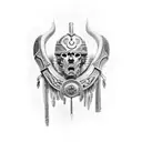 gladiator tattoo design idea