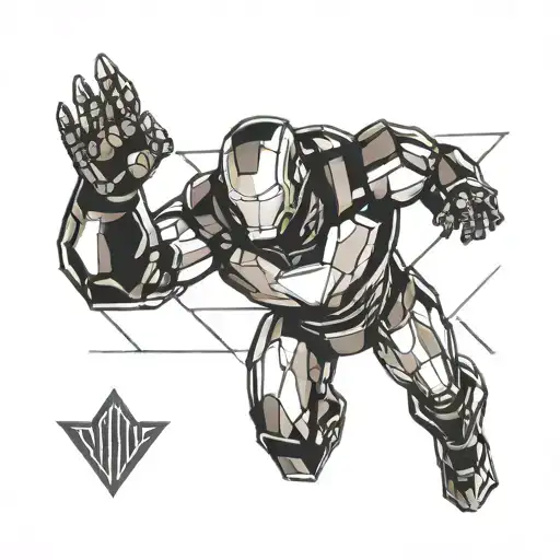 Ironman logo tattoo design idea