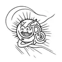 simple Mac miller song watching movies with the sound off inspired tattoo tattoo design idea