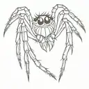 jumping spider tattoo design idea