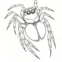 jumping spider tattoo design idea